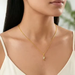 Gold Everlasting Vine Lab Grown Diamond Pendant