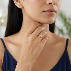 Gold Everleaf Lab Grown Diamond Ring