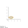 Gold Fanfare Diamond Ring