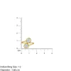 Gold Fantastic Love Lab Grown Diamond Ring (Size 12)