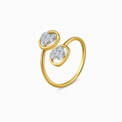 Gold Fantastic Love Lab Grown Diamond Ring (Size 12)
