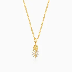 Gold Fireworks Lab Grown Diamond Pendant