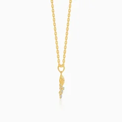 Gold Fireworks Lab Grown Diamond Pendant