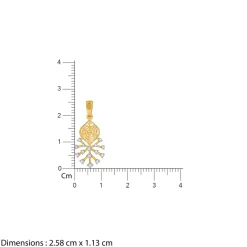 Gold Fireworks Lab Grown Diamond Pendant