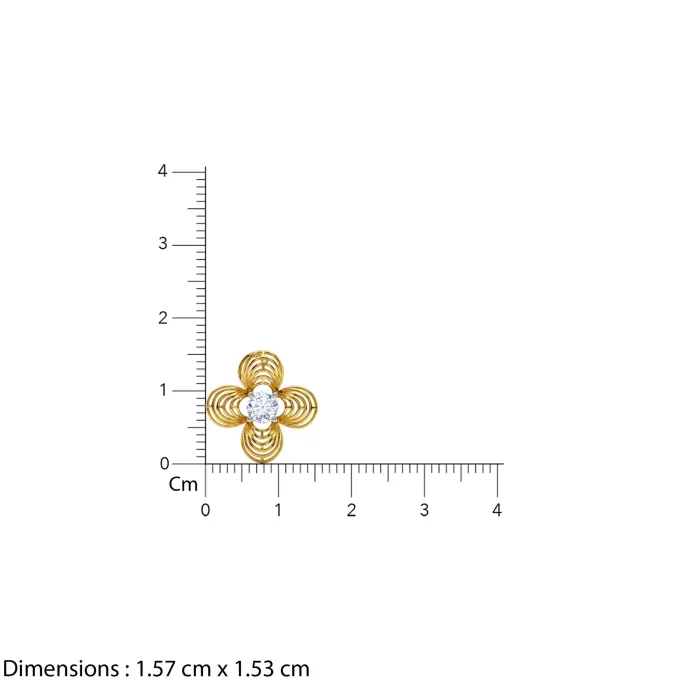 Gold Fleur Halo Lab Grown Diamond Pendant