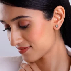 Gold Flora Diamond Earrings