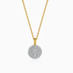 Gold Flora Gleam Lab Grown Diamond Pendant