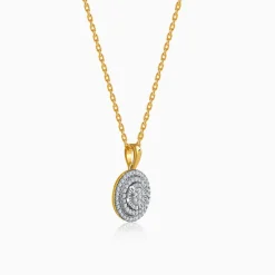 Gold Flora Gleam Lab Grown Diamond Pendant