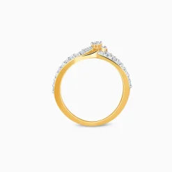 Gold Flora Lab Grown Diamond Ring