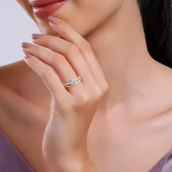 Gold Flora Lab Grown Diamond Ring