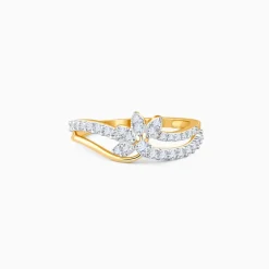 Gold Flora Lab Grown Diamond Ring