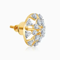 Gold Floral Aroha Lab Grown Diamond Studs