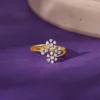 Gold Floral Bouquet Diamond Ring