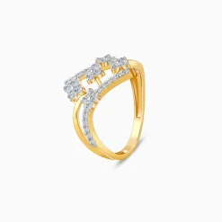 Gold Floral Vibe Lab Grown Diamond Ring