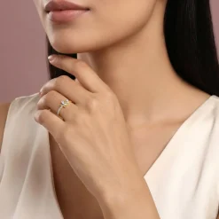 Gold Floret Dream Lab Grown Diamond Ring (Size 12)