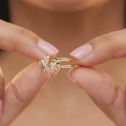 Gold Floret Dream Lab Grown Diamond Ring (Size 12)