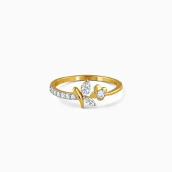 Gold Floret Dream Lab Grown Diamond Ring (Size 12)