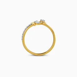 Gold Floret Dream Lab Grown Diamond Ring (Size 12)