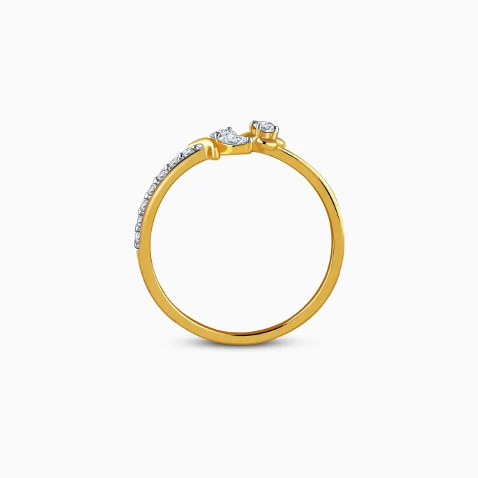 Gold Floret Dream Lab Grown Diamond Ring (Size 12)