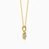 Gold Floretta Lab Grown Diamond Pendant