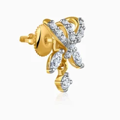 Gold Fluttering Kiss Lab Grown Diamond Earrings