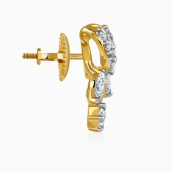 Gold Fluttering Kiss Lab Grown Diamond Earrings