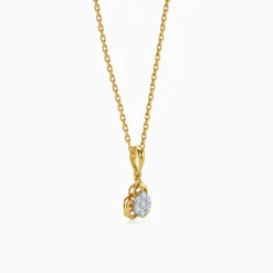 Gold Fortuna Glow Lab Grown Diamond Pendant