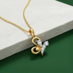 Gold Freeflight Lab Grown Diamond Pendant