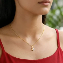 Gold Freeflight Lab Grown Diamond Pendant