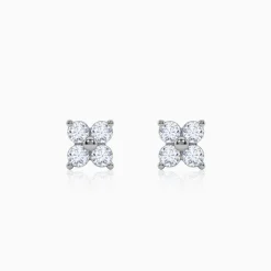Gold Fresh Bloom Lab Grown Diamond Earrings
