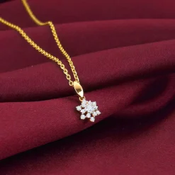 Gold Frost Diamond Pendant