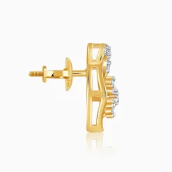 Gold Frostshell Lab Grown Diamond Earrings