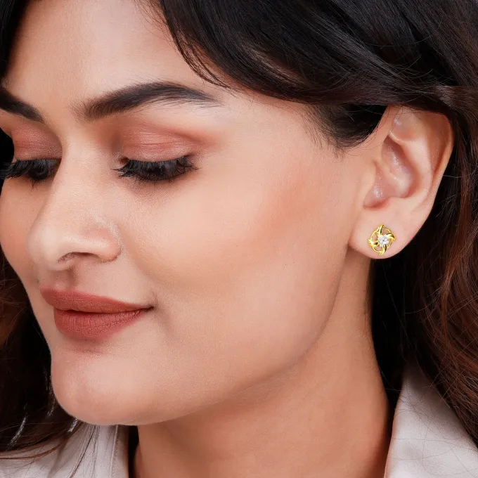 Gold Gentle Breeze Diamond Earrings
