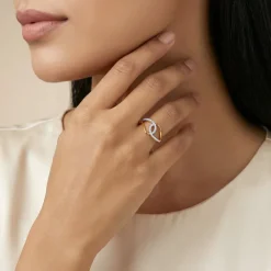 Gold Gilded Entwine Lab Grown Diamond Ring (Size 12)