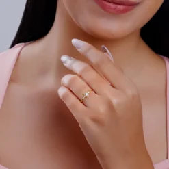 Gold Glamorous Grace Lab Grown Diamond Ring