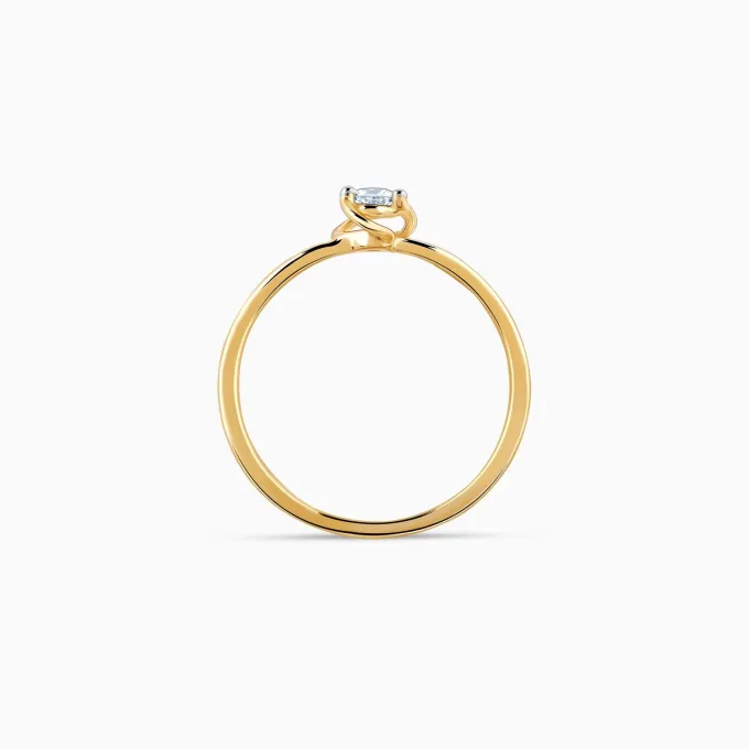 Gold Glamorous Grace Lab Grown Diamond Ring