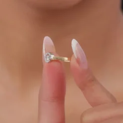 Gold Glamourous Cirque Lab Grown Diamond Ring