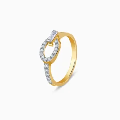 Gold Glamourous Cirque Lab Grown Diamond Ring