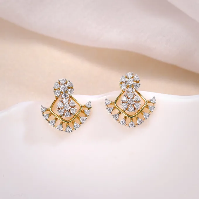 Gold Glided Spark Lab Grown Diamond Earrings
