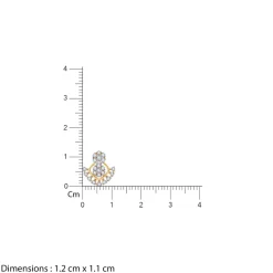 Gold Glided Spark Lab Grown Diamond Earrings