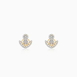 Gold Glided Spark Lab Grown Diamond Earrings