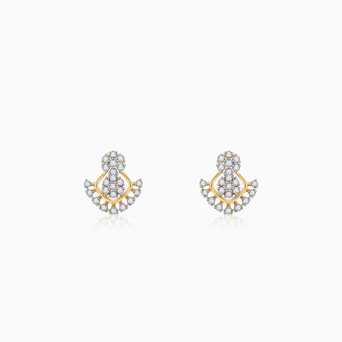 Gold Glided Spark Lab Grown Diamond Earrings