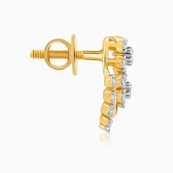 Gold Glided Spark Lab Grown Diamond Earrings