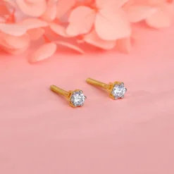 Gold Glitterbomb Diamond Studs