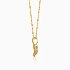 Gold Glowing Love Lab Grown Diamond Pendant