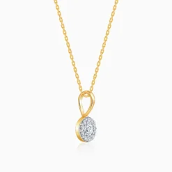 Gold Gorgeous Cluster Diamond Pendant