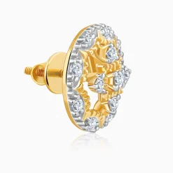 Gold Graceful Wheel Lab Grown Diamond Studs
