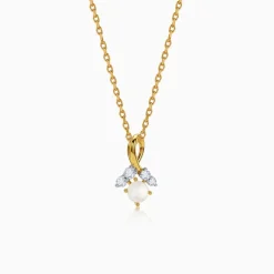 Gold Grazia Lab Grown Diamond Pendant