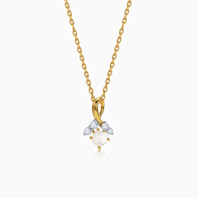 Gold Grazia Lab Grown Diamond Pendant
