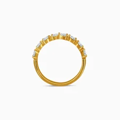 Gold Halo Line Lab Grown Diamond Ring (Size 12)